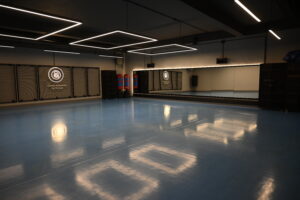 Gimnasio de edificio reformado